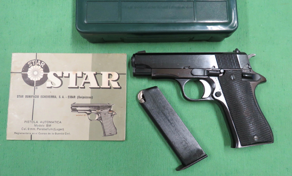 Star Model Bm Pistol Excellent One Mag Manual Cleaning Rod 9mm Luger For Sale At Gunauction Com