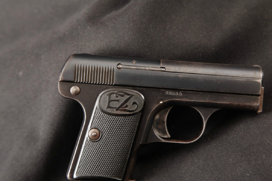 E. Zehner Model “Zehna” Rare Pocket Pistol, Blue 2 3/8” Sa Single
