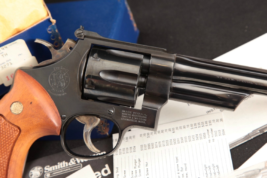 Smith & Wesson S&W Model 24-3 .44 Target Reintroduction, Blue 6.5” - Target Revolver, Box & Cleaning Kit MFD 1983-84 - Picture 3