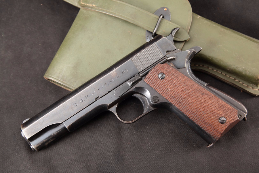 DGFM-FMAP Model 1927 Sistema Colt (1911A1) Argentine Army Issued, Import Marked, Blue 5” - SA Semi-Automatic Pistol & Holster, MFD 1950 C&R - Picture 5