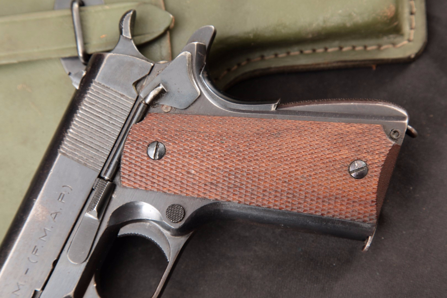 DGFM-FMAP Model 1927 Sistema Colt (1911A1) Argentine Army Issued, Import Marked, Blue 5” - SA Semi-Automatic Pistol & Holster, MFD 1950 C&R - Picture 6