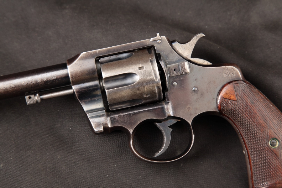 Colt Officer’s Model 1st Issue, Blue 6” - RARE Early Double Action Revolver, MFD 1907 C&R - Picture 7