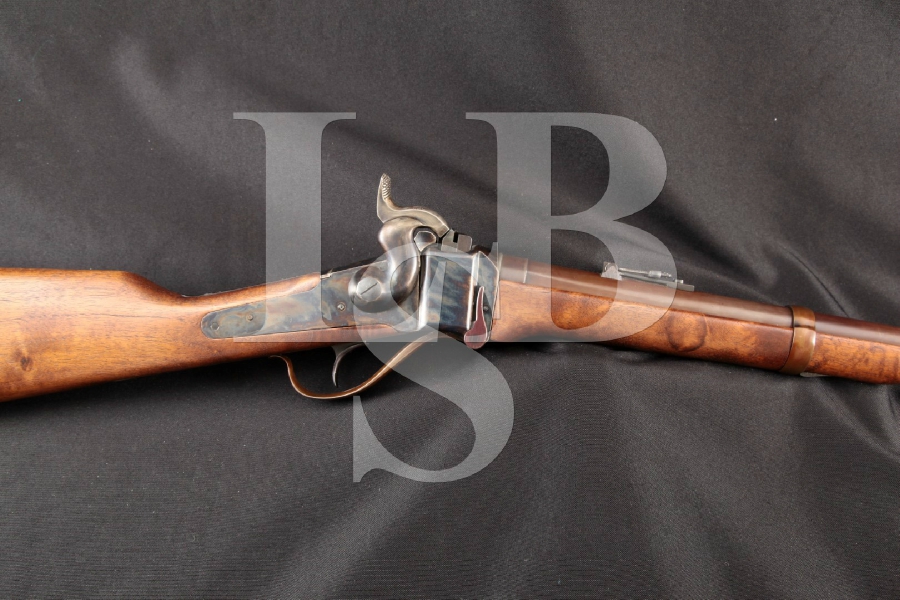 Iab Reproduction Of Sharps Model 1874 Carbine, Antiqued 22” Single Shot ...