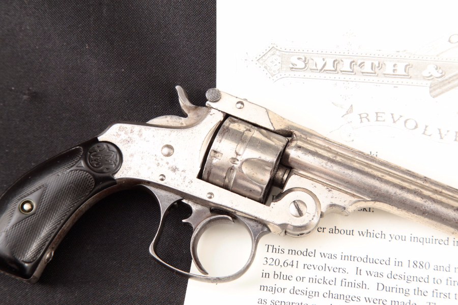 Smith & Wesson S&w Model 32 Double Action 2nd Model, Nickel 3.5