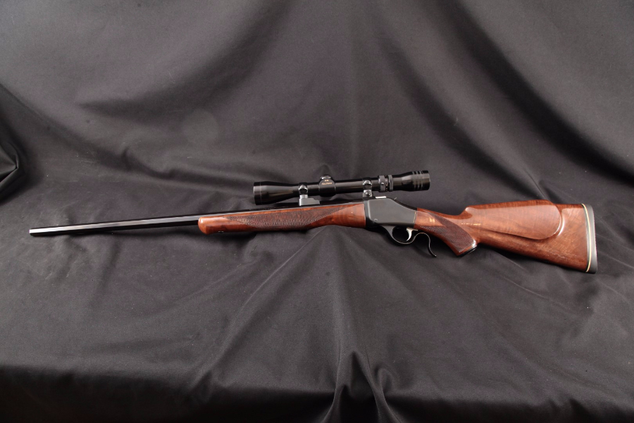 Browning Model B78 B-78 Falling Block, Blue Octagon 26” - Single Shot Rifle & Scope, MFD 1975 - Picture 8