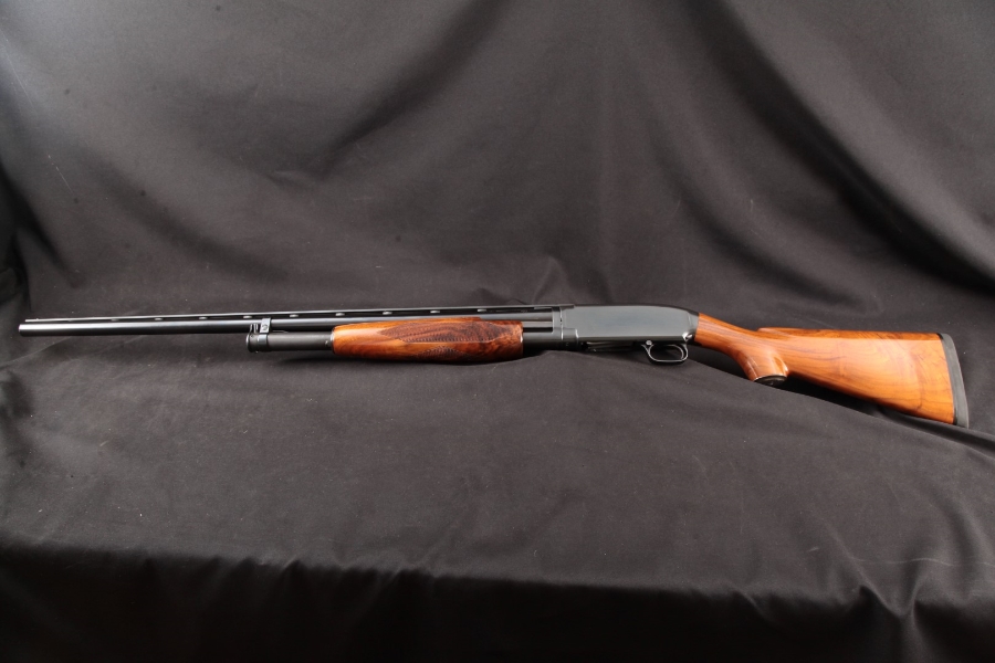 Winchester Model 12 1912, Custom Shotgun, Simmon's Rib, Restored Blue 30
