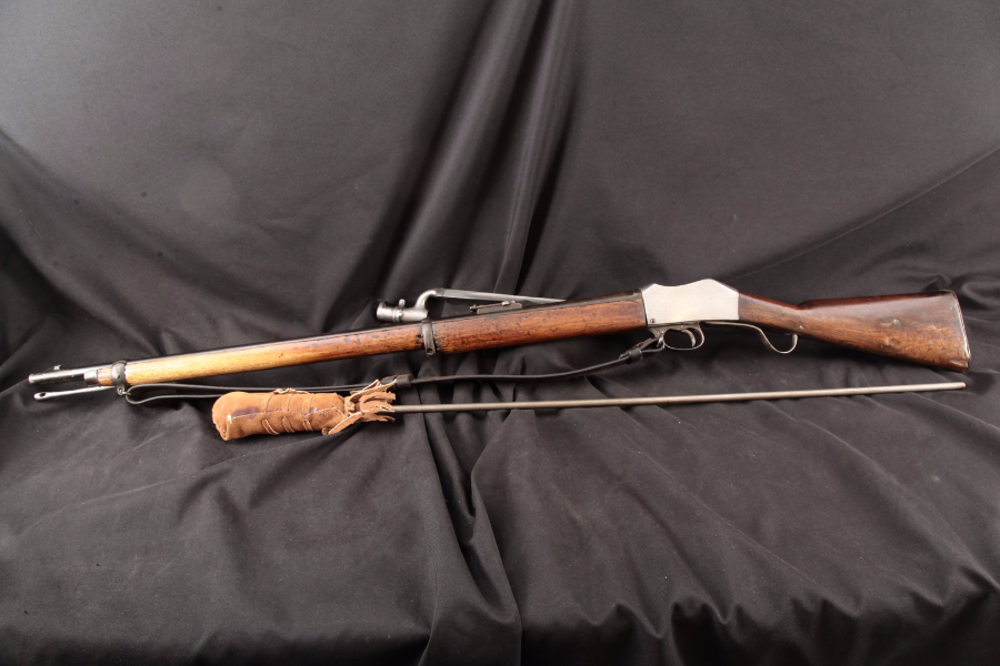 Indian Nepalese MartiniHenry Copy, Sling, Cleaning Rod & Ramrod, Blue 33 1/8” Falling