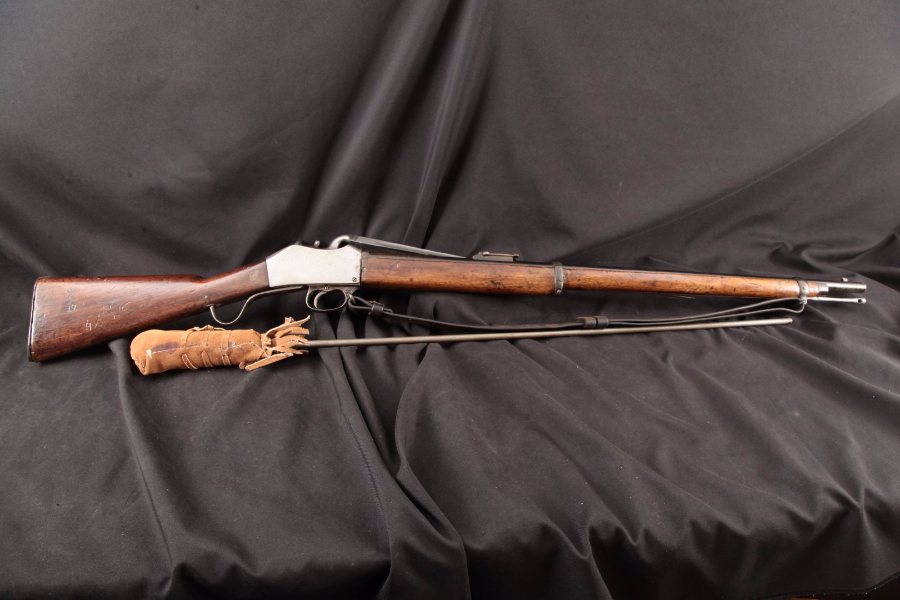 Indian Nepalese MartiniHenry Copy, Sling, Cleaning Rod & Ramrod, Blue 33 1/8” Falling