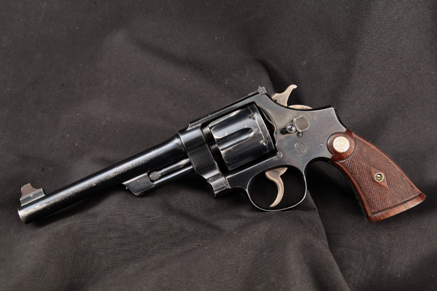 Smith & Wesson S&W - Pre-War Model .38/44 Outdoorsman, Blue 6 ½” DA Revolver & Paperwork, MFD 1934 C&R - Picture 6