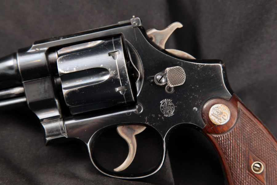 Smith & Wesson S&W - Pre-War Model .38/44 Outdoorsman, Blue 6 ½” DA Revolver & Paperwork, MFD 1934 C&R - Picture 8