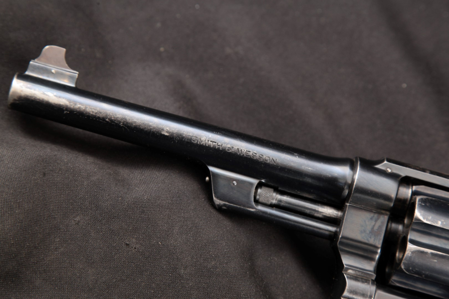 Smith & Wesson S&W - Pre-War Model .38/44 Outdoorsman, Blue 6 ½” DA Revolver & Paperwork, MFD 1934 C&R - Picture 9