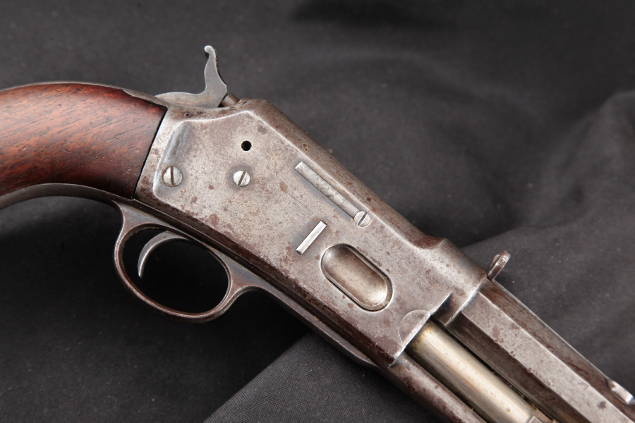 Colt - 1885 Medium Frame Lightning W. D. CROCKER Cut-Down Rifle, Blue/Nickel, Octagon 13 5/16” Pump Action Pistol ANTIQUE - Picture 4