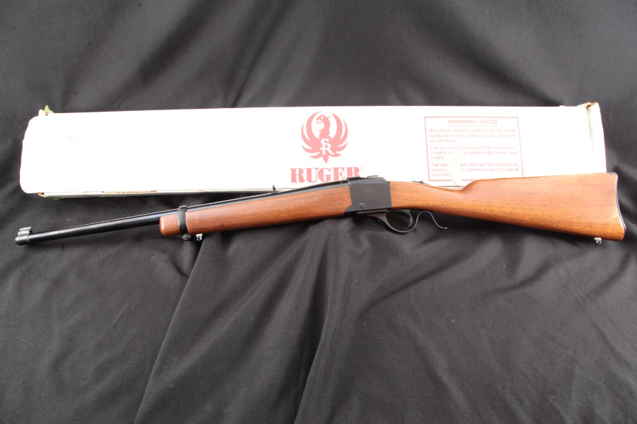Ruger - Model No. 3 Falling Block Carbine, Blue 22” Single Shot Rifle & Box, MFD 1982 - Picture 9