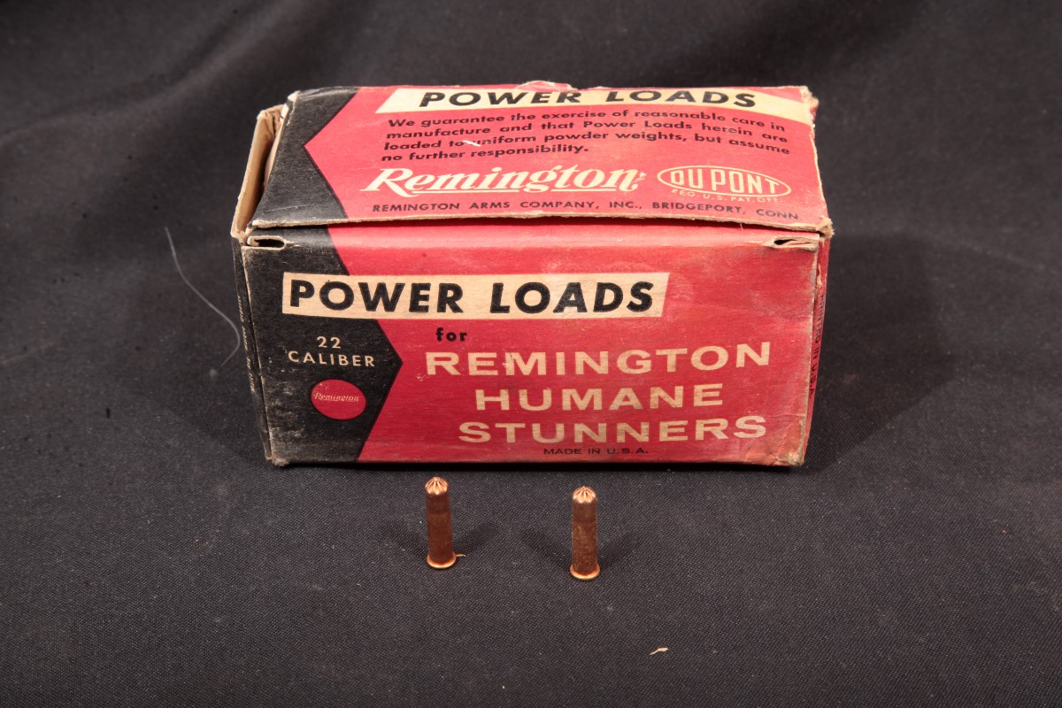 Rare 3x Early 500 Rd. Boxes .22 Cal. Remington Humane Stunners Power
