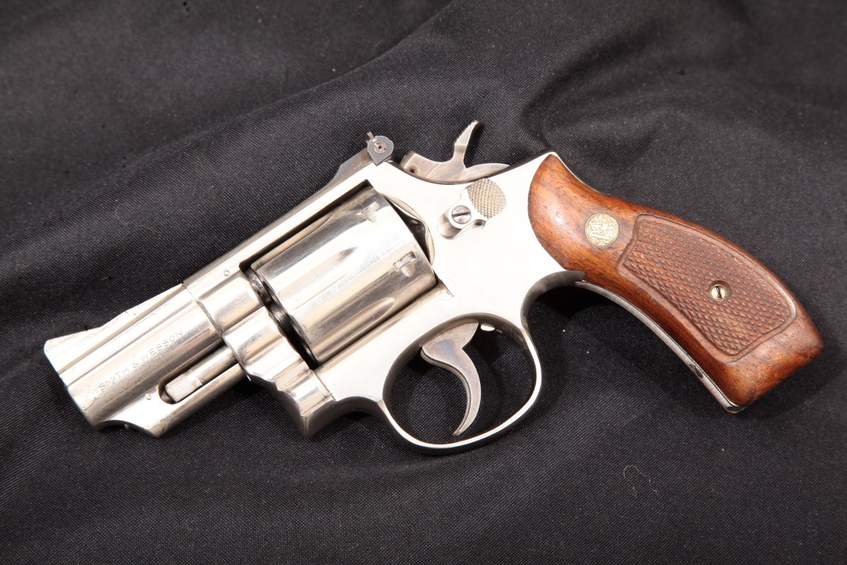 Smith And Wesson Sandw Model 19 3 The 357 Combat Magnum Nickel 2 12 Pinned Barrel 6 Shot Dasa