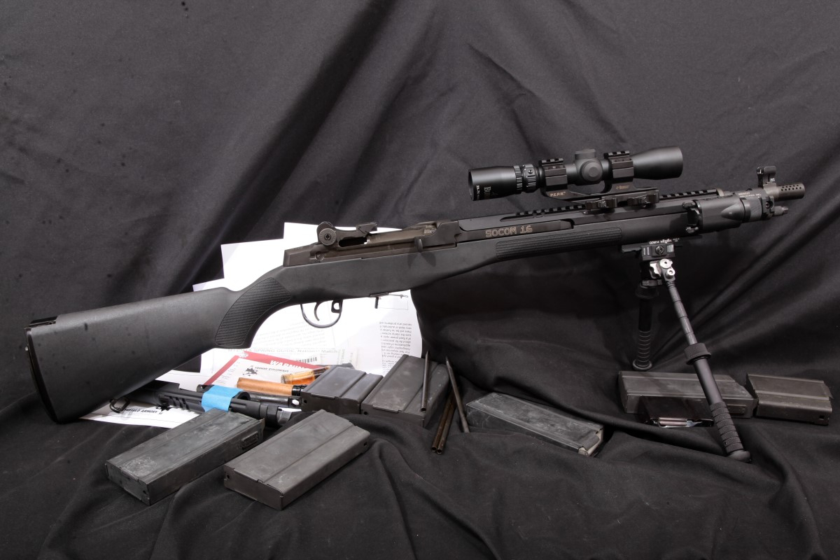 Pictures: Springfield Armory M1a Socom 16, Scope, Rail, Bipod, Light ...