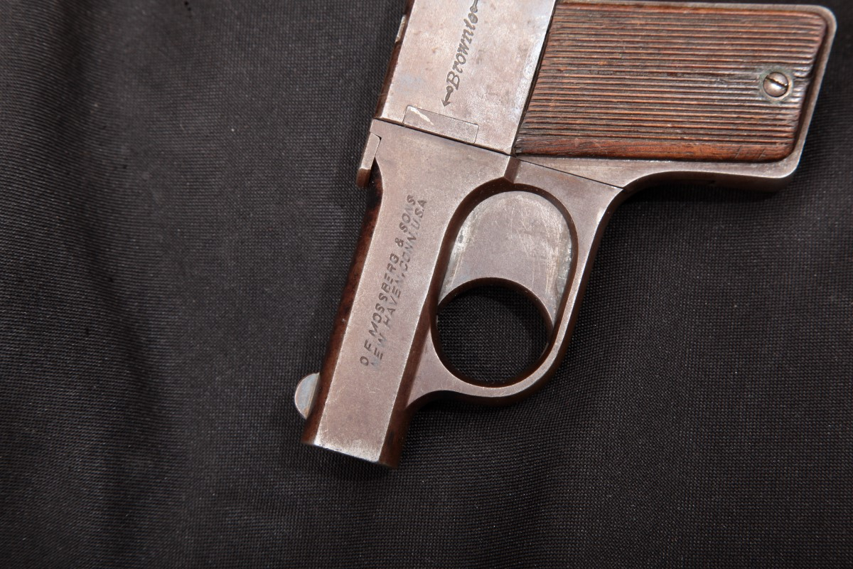 O. F. Mossberg & Sons, Inc. Model Brownie, Patent Applied For Marked, Blue 2 1/2" 4Shot Top