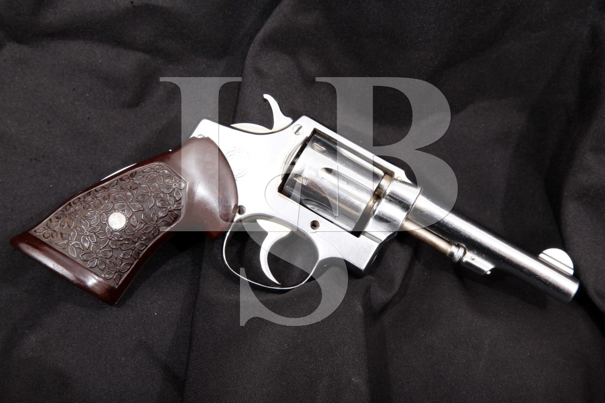 Orbea Hermanos Spanish Copy Of Smith & Wesson Hand Ejector, Chrome 4 1  