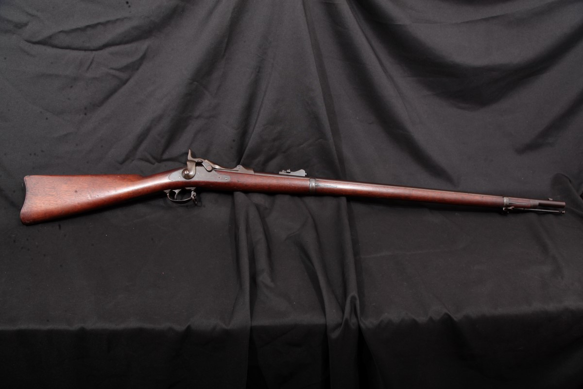 Springfield Armory Model 1879 U.S. Trapdoor (1873), Blue & Case Colored, 32 ½” - Single Shot Military Rifle MFD 1884 Antique No FFL - Picture 8