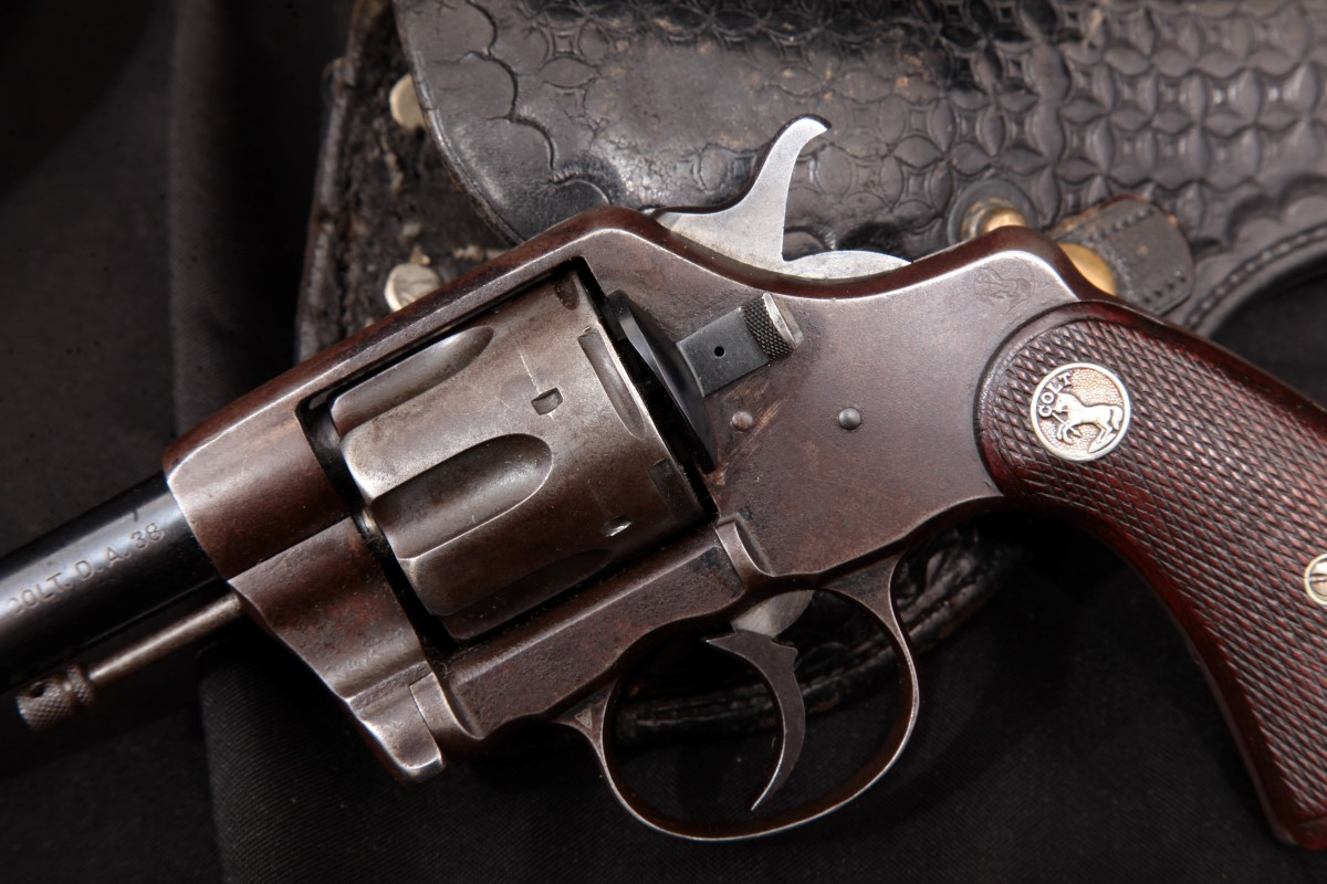 Colt - Model New DA Double Action Army Model of 1895, Blue 6” Revolver & Holster, MFD 1896 Antique - Picture 8