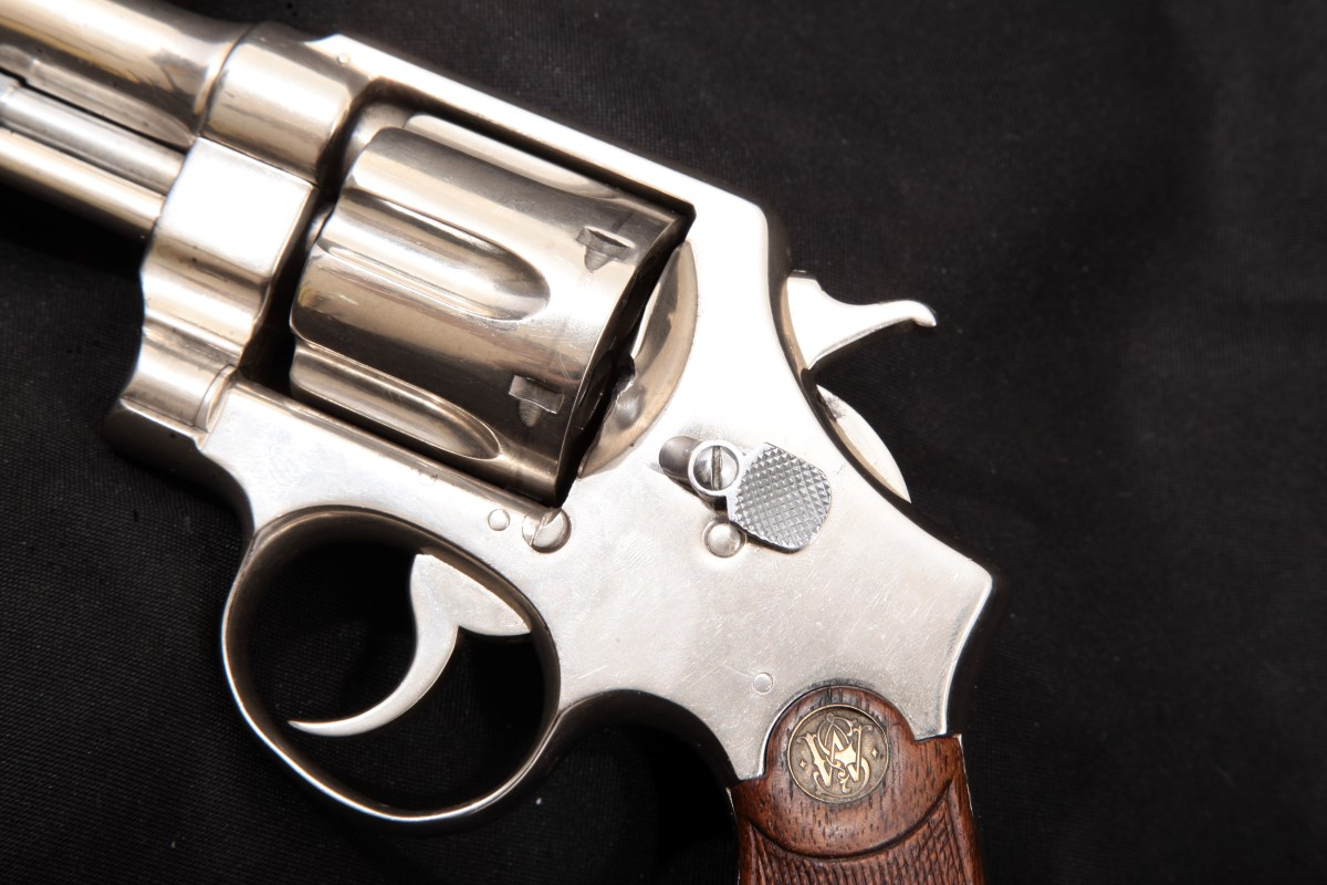 Smith & Wesson - S&W .44 Hand Ejector 1st Model (New Century Triple Lock), Nickel 5” DA Revolver & Paperwork, MFD 1912 C&R - Picture 10