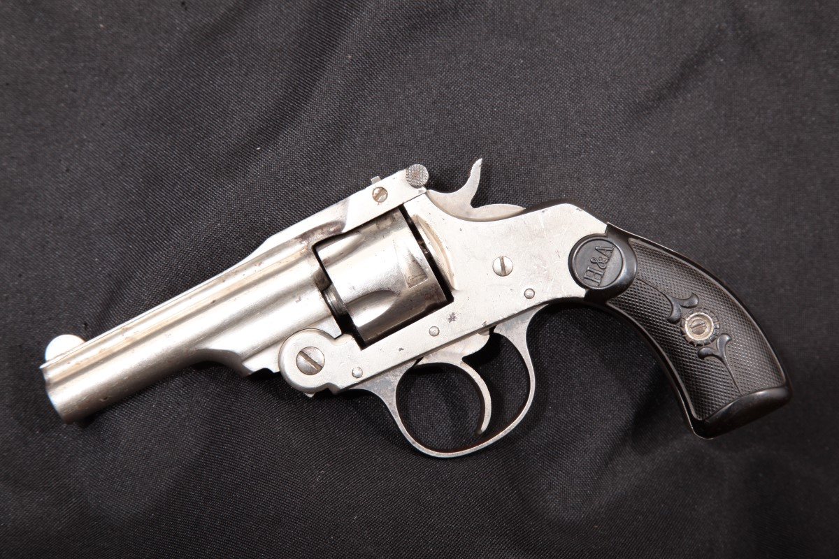 Hopkins & Allen - Auto Ejecting Top Break, Matching Numbers! Nickel 3” DA Double Action Revolver, MFD 1898-1914 C&R - Picture 6