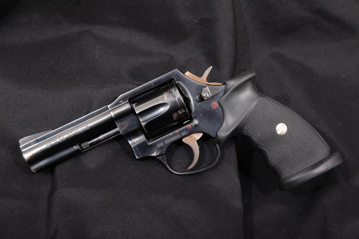 Manurhin Model 73 Defense Import Marked Blue 4 Sa Da Double Action 6 Shot Revolver Mfd 1985 357 Magnum For Sale At Gunauction Com