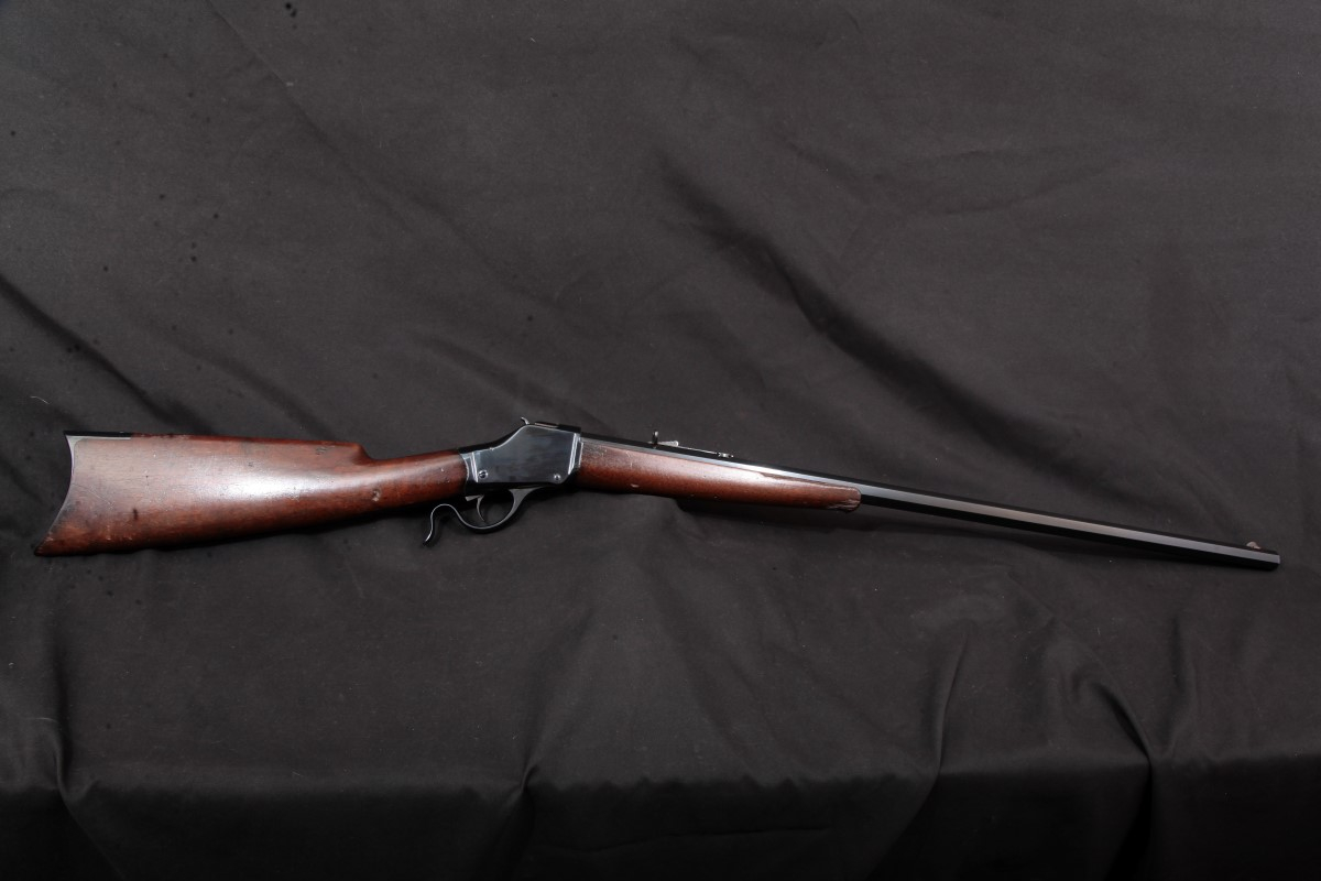 Winchester - Model 1885 High Wall Falling Block, 3rd Year of Production, Blue Octagon 28” Single Shot Rifle, MFD 1887 Antique - Picture 8 Winchester - Model 1885 High Wall Falling Block, 3rd Year of Production, Blue Octagon 28” Single Shot Rifle, MFD 1887 Antique - Picture 8