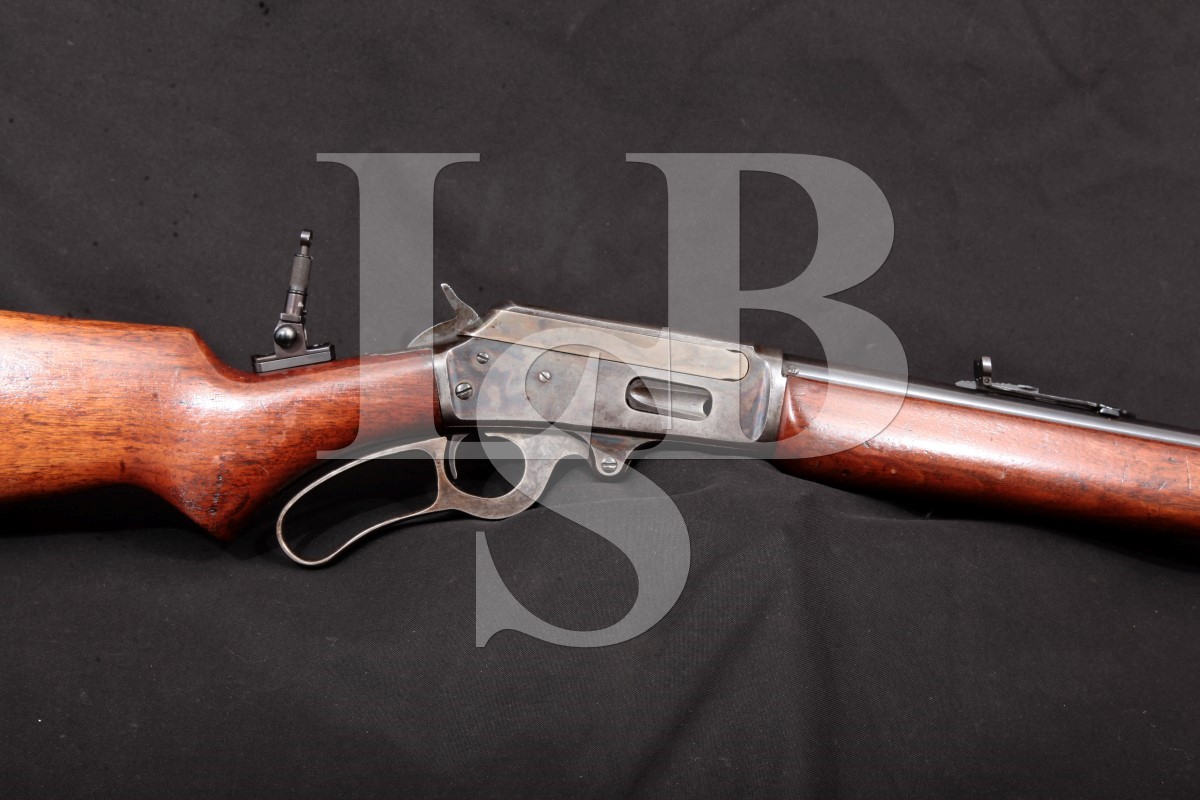 Marlin Model 1936 Rifle, 2nd Variation, Blue/Case 24 Lever Action Rifle ...