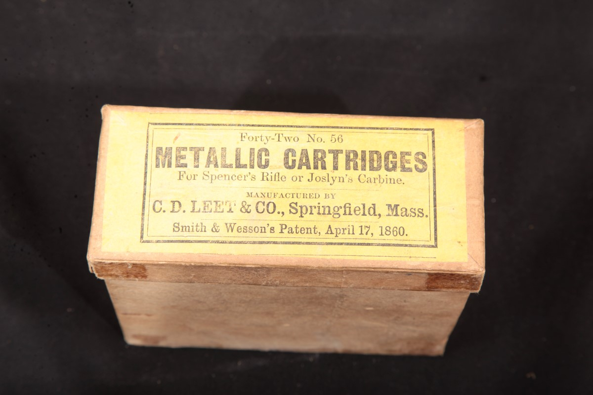 42x No.56 Metallic Cartridges For Spencer`S Rifle Or Joslyn Carbine In