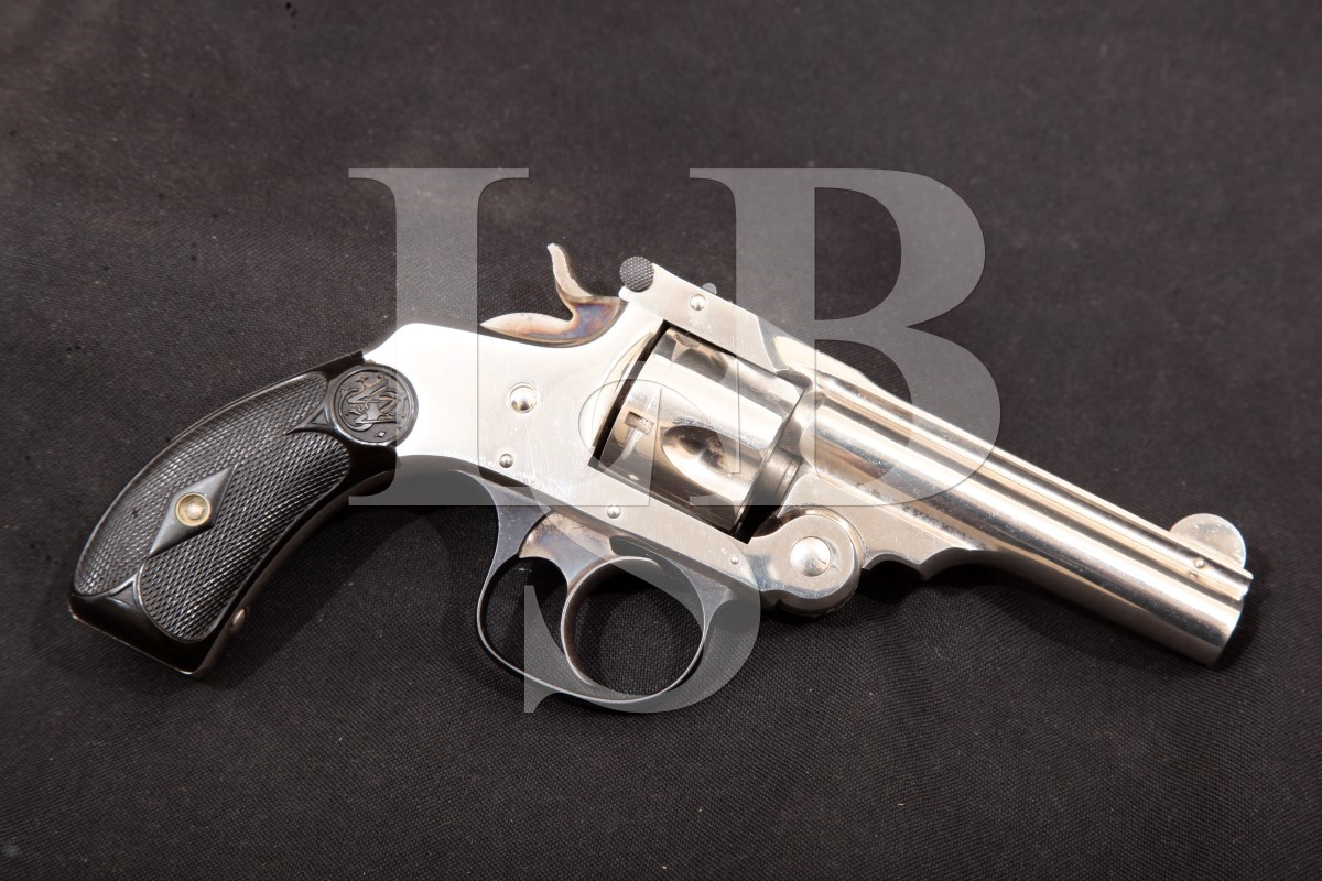 Smith & Wesson S&W .32 Double Action 4th Fourth Model, Nickel 3