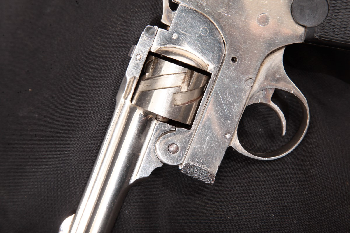 Union Fire Arms Co. Extremely Model Automatic Revolver, Nickel 3 Da ...