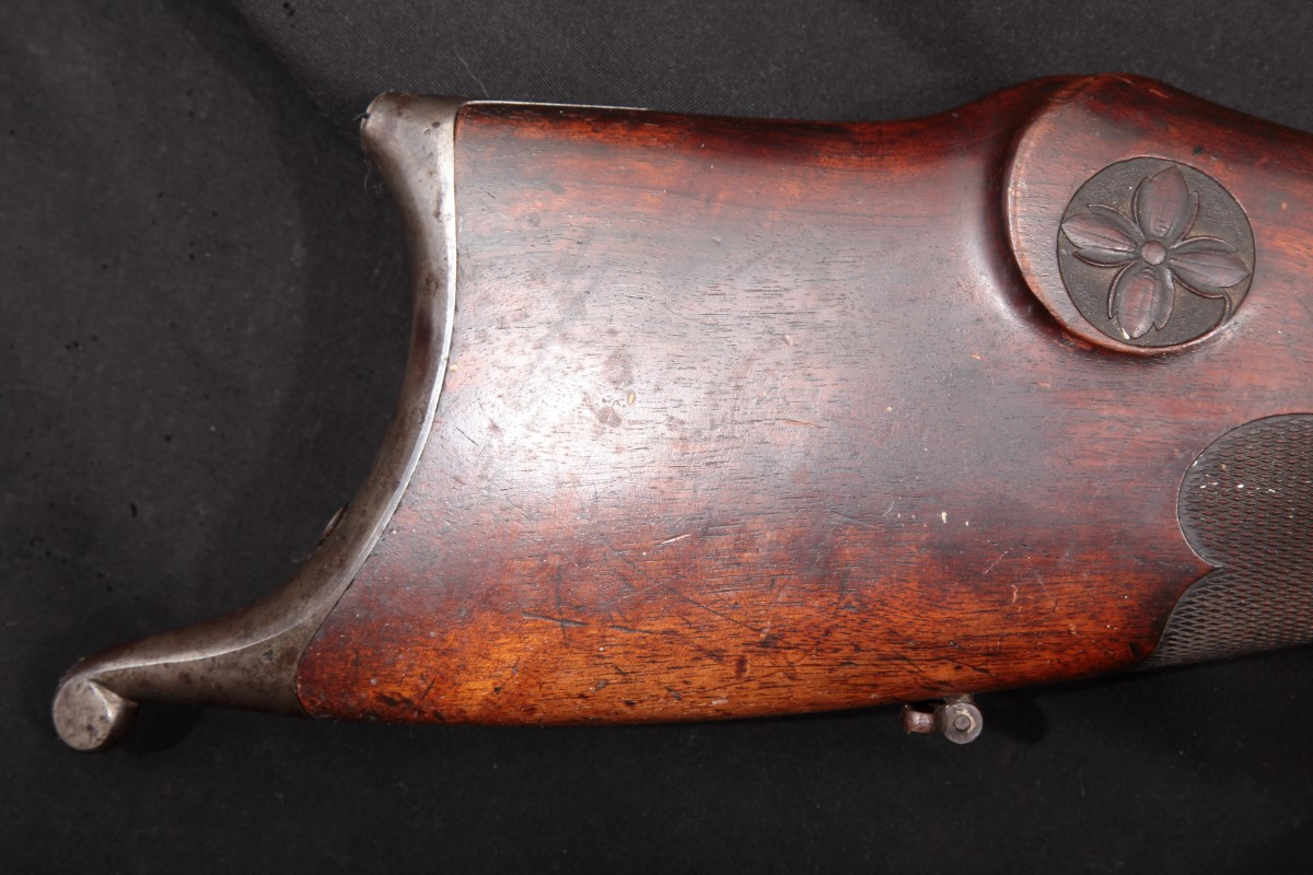 German Martini - Schuetzen Target Tyrolean Style Stock, Double Set Triggers, Blue Fluted 28 7/8” Single Shot Target Rifle, MFD 1891-1912 - Picture 3