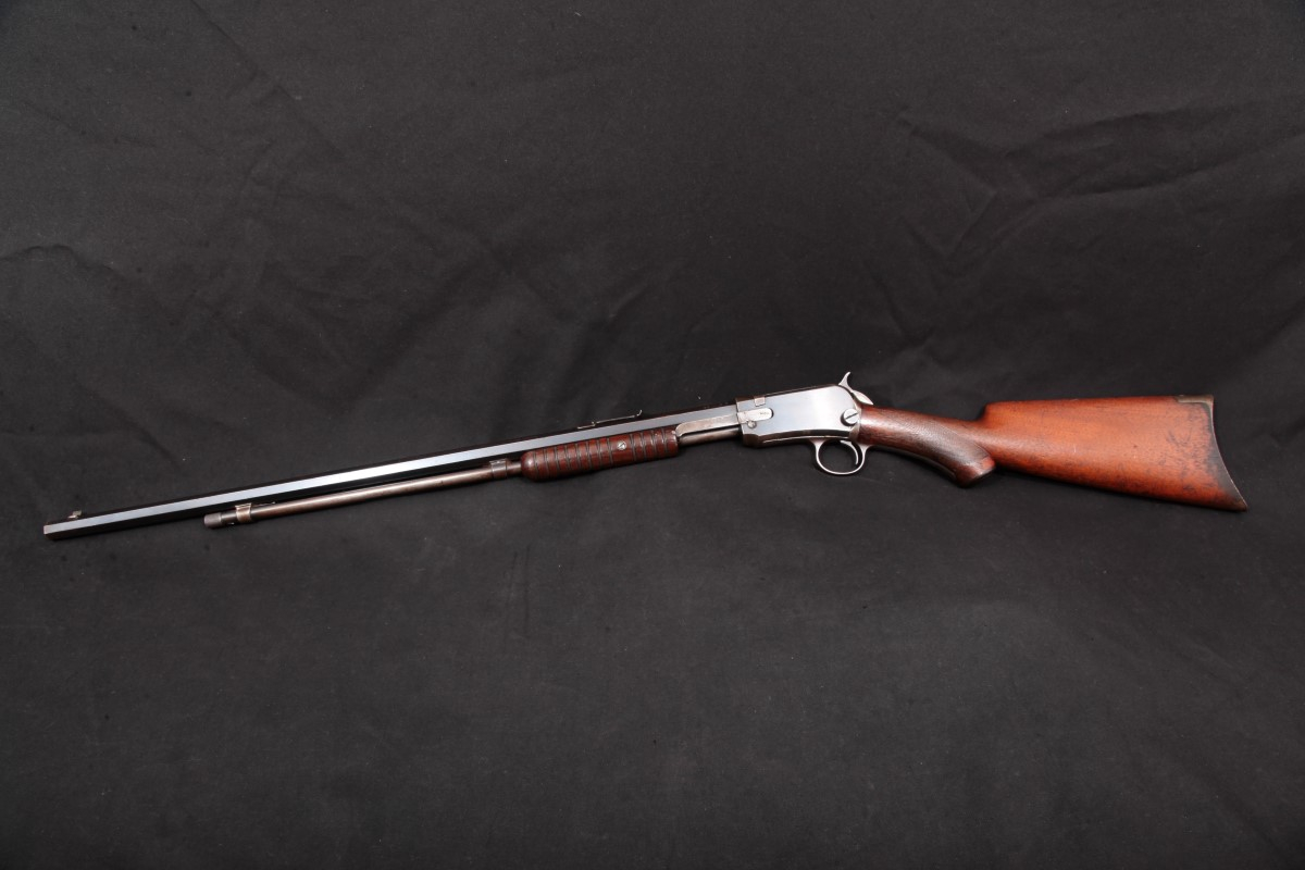 Winchester - Rare Model 1890 3rd Model Deluxe Rifle, Octagon Barrel, Blued, 24”   Pump Action Rifle, MFD 1912, C&R - Picture 9