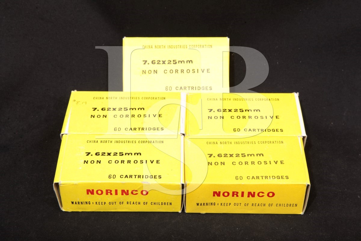 300x 7 62x25mm norinco fmj ammunition ammo copper cases 7 62 x 25 made