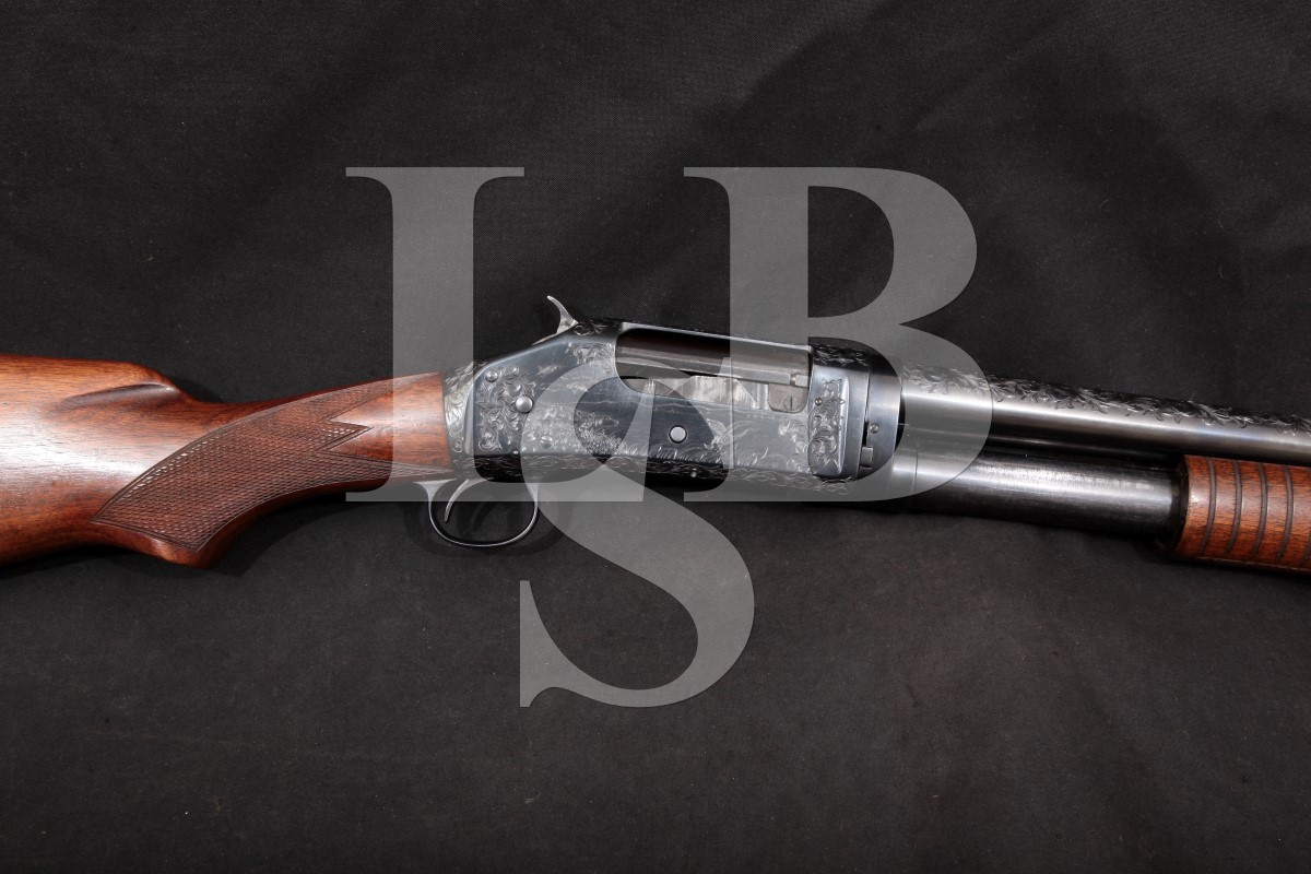 Winchester Custom Engraved Model 1897 97 M97 Takedown, Blue 30