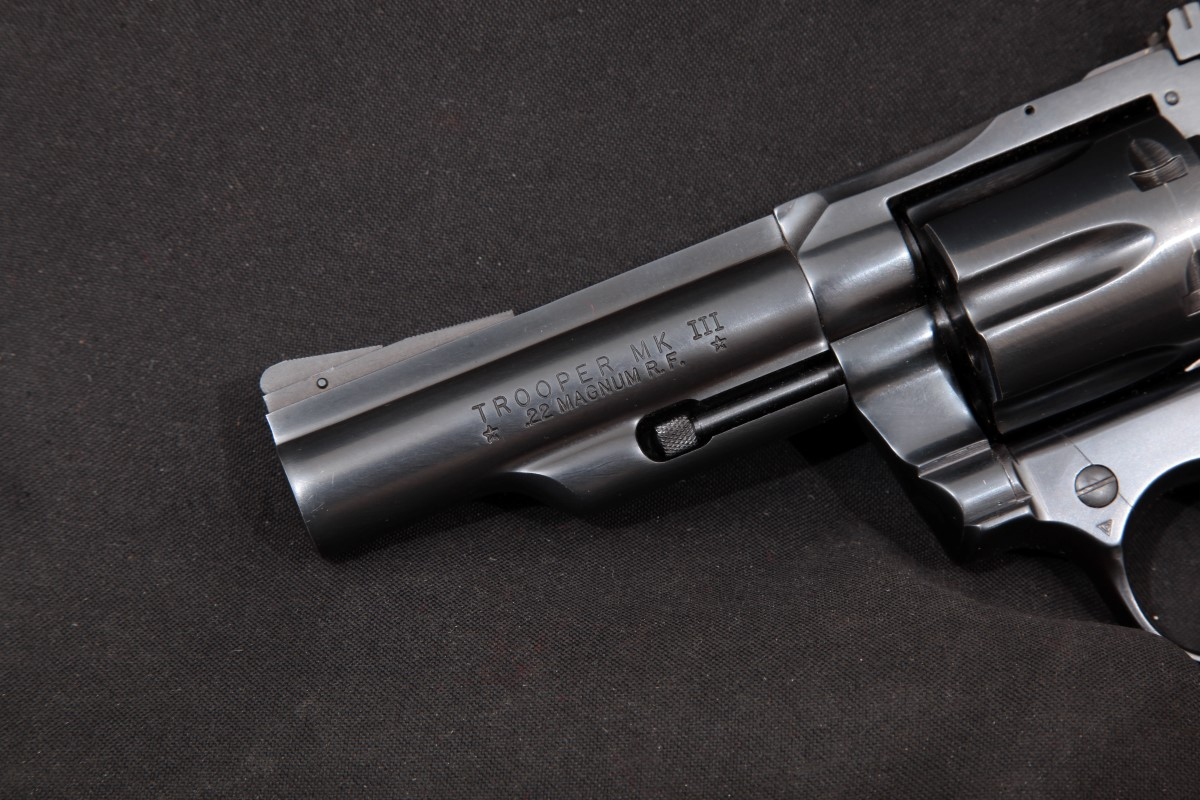 Colt - Rare Model Trooper Mark III, Blue, 4”  SA/DA Double Action Revolver, MFD 1980 - Picture 8