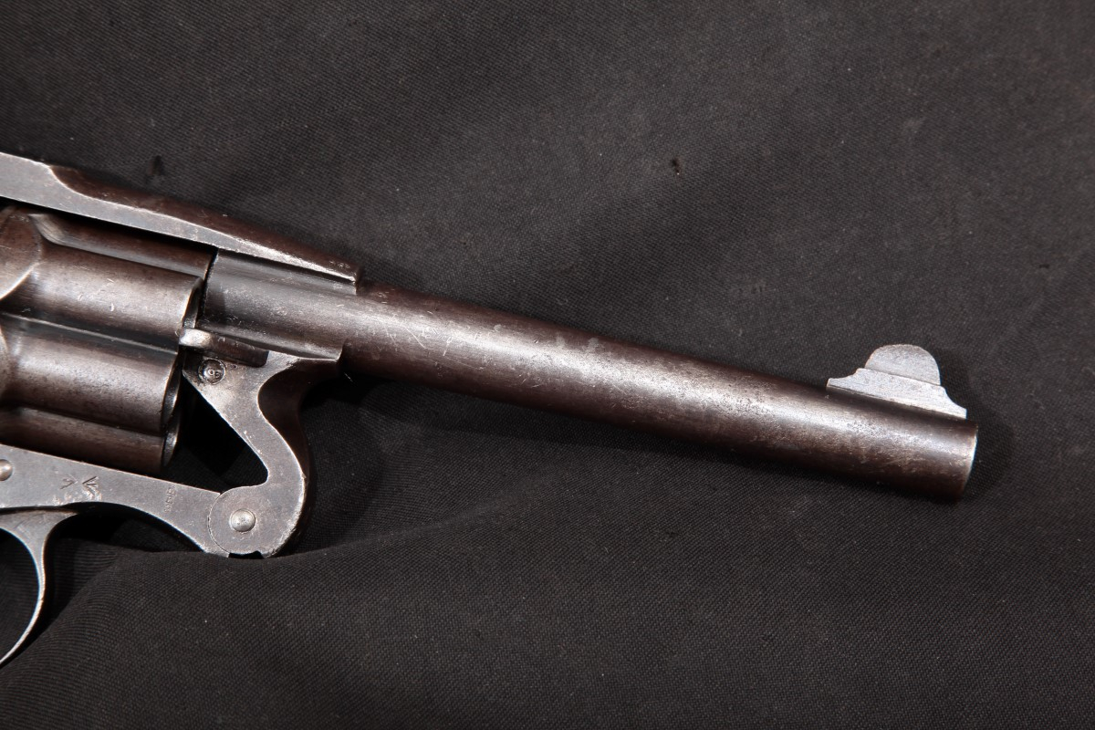Enfield - RSAF Model MKII, Queen’s Guard Marked, Blue, 5 7/8”  Double Action Revolver, MFD 1884, Antique - Picture 5