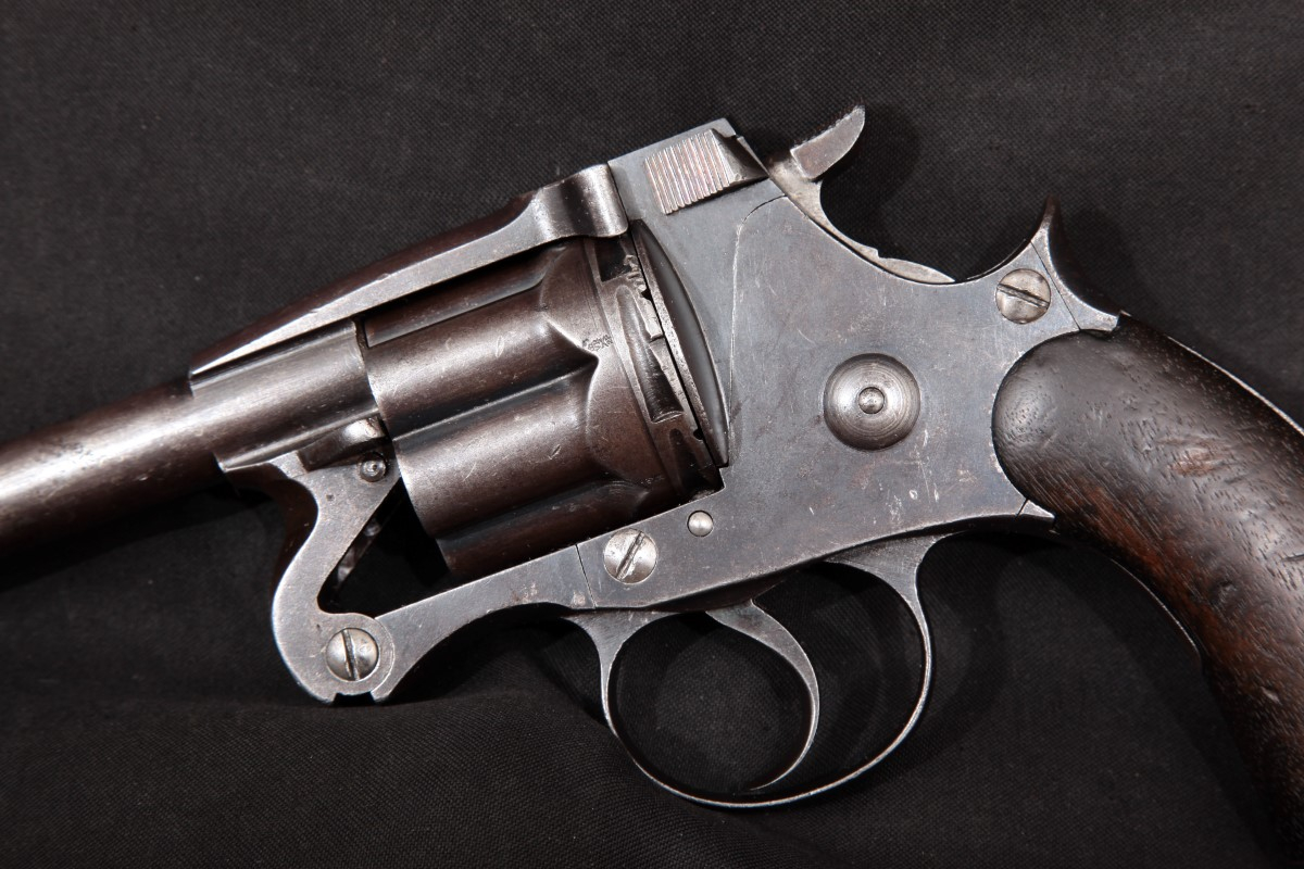 Enfield - RSAF Model MKII, Queen’s Guard Marked, Blue, 5 7/8”  Double Action Revolver, MFD 1884, Antique - Picture 8