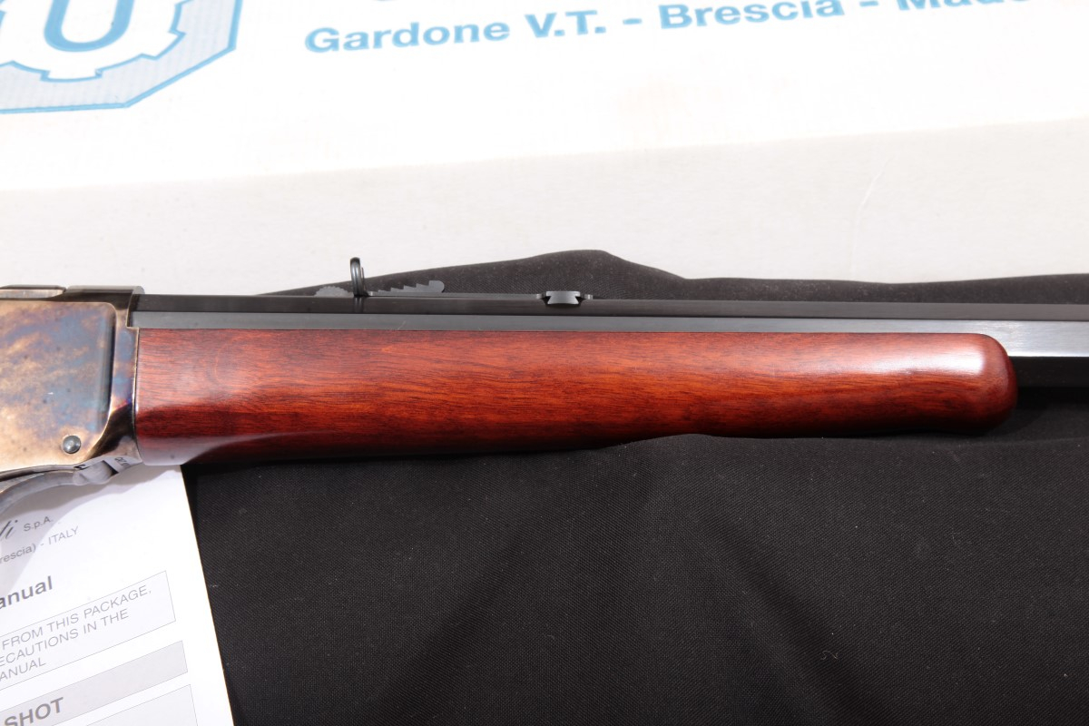 Uberti - Very Sharp Model 1885 High-Wall, Blue/Case, Heavy Octagon Bbl. 30â   Single Shot Falling Block Rifle & Box, MFD 2015 - Picture 6