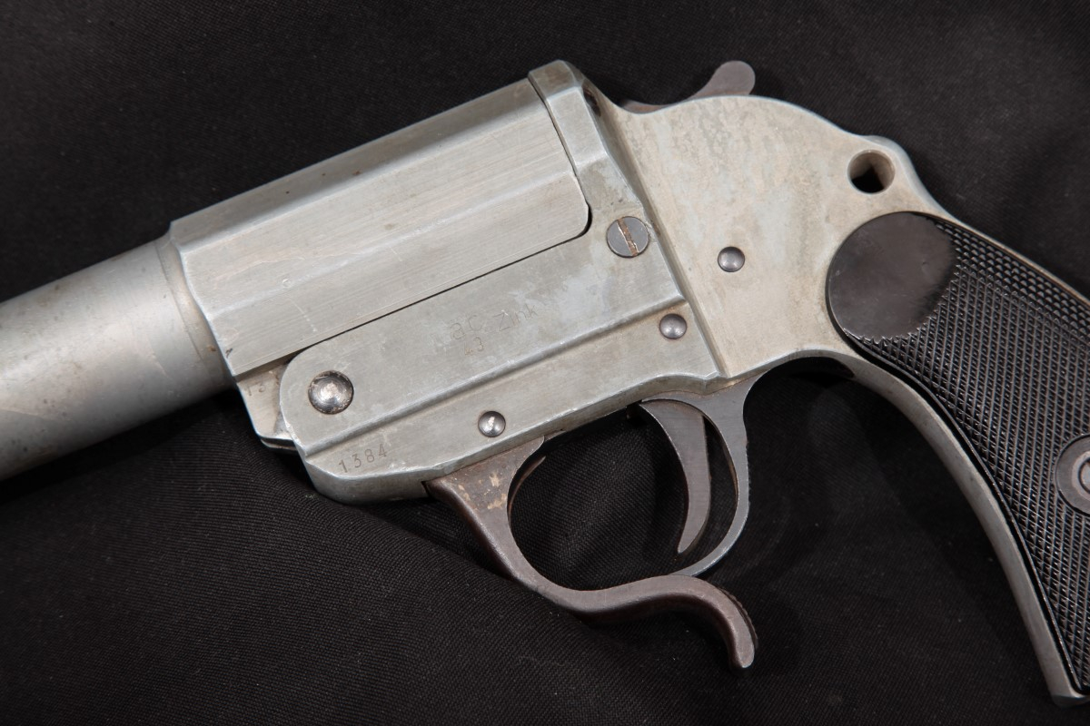 Walther Model Zink German Army Leuchtpistole Flare Pistol, Zinc Alloy