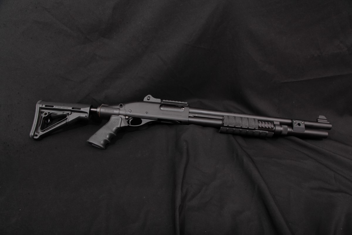 Remington Model 870 Nighthawk Custom Overseer, Black Cerakote 18 1/2" 6