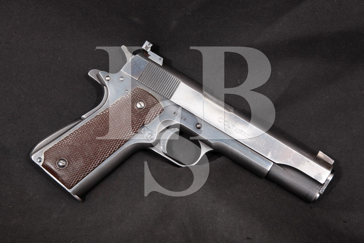 Colt Super .38 Automatic 2nd Model 1911a1 1911-A1, Adj. Sights, Blue ...