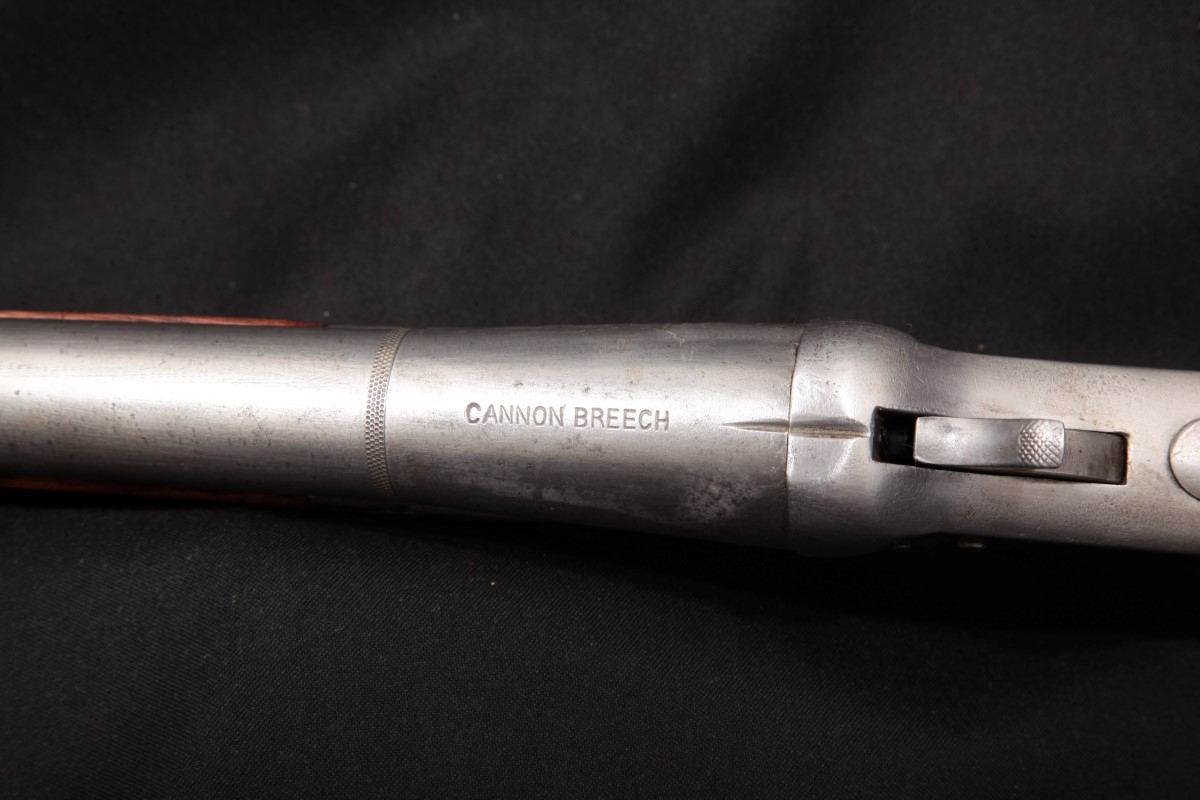 Stevens Model Cannon Breech, Silver 30" Single Shot Top Break Shotgun