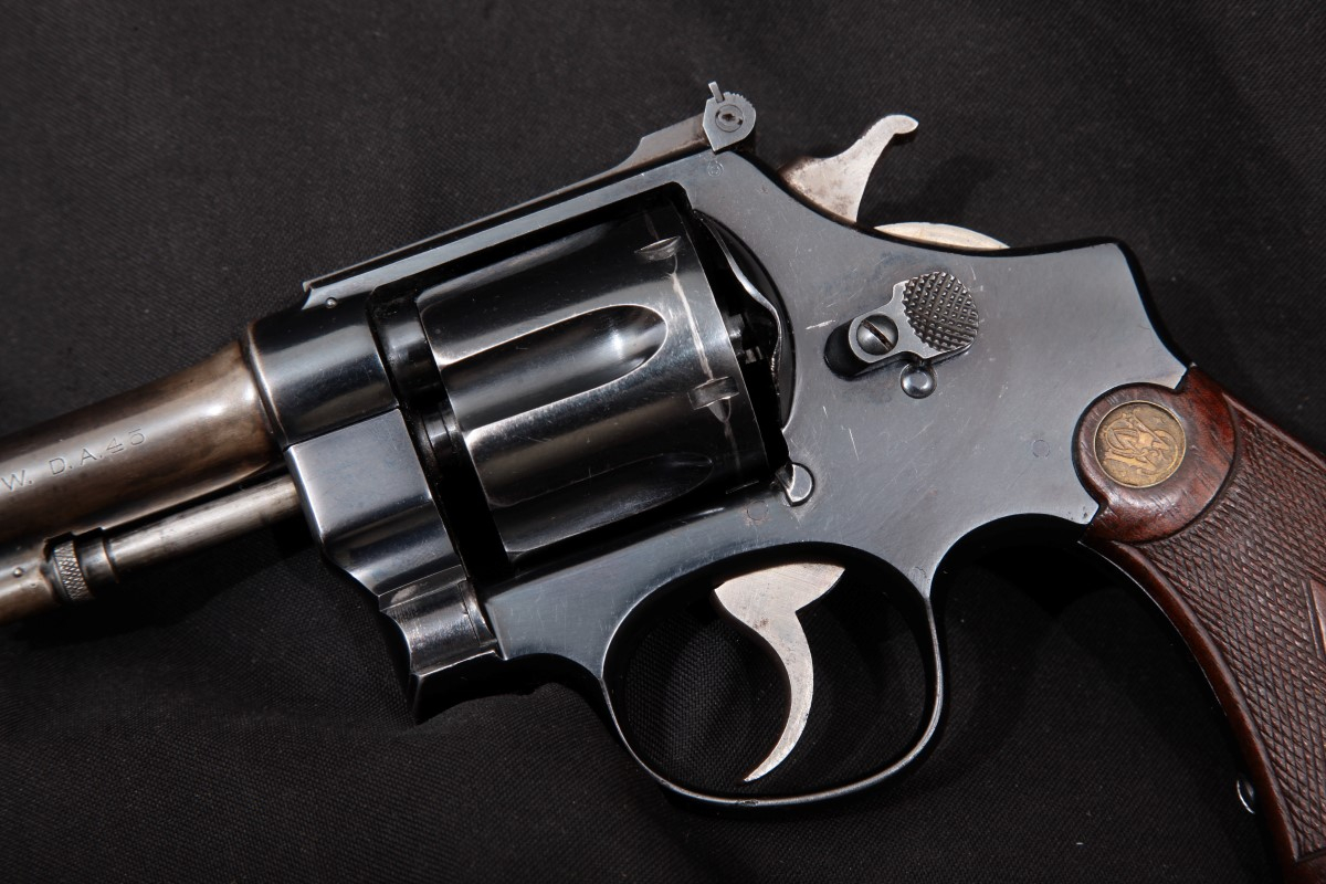 Smith & Wesson - S&W Model 1917 .45 Hand Ejector, U.S. Marked, Adj. Sights, 5 ½”   DA Revolver, MFD 1919, C&R .45 Auto Rim - Picture 8