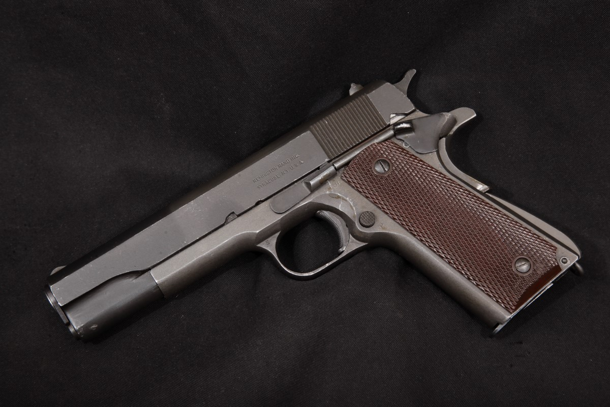 Remington Rand Wwii Model 1911 A1 M1911a1 Parkerized 5 Sa Semi Automatic Pistol Mfd 1944 Candr 1607