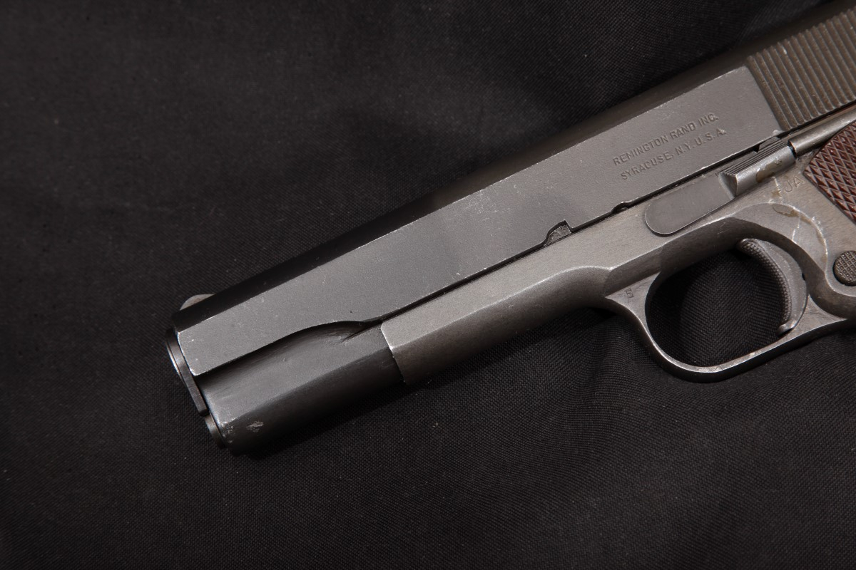 Remington Rand Wwii Model 1911 A1 M1911a1 Parkerized 5 Sa Semi Automatic Pistol Mfd 1944 Candr 5200