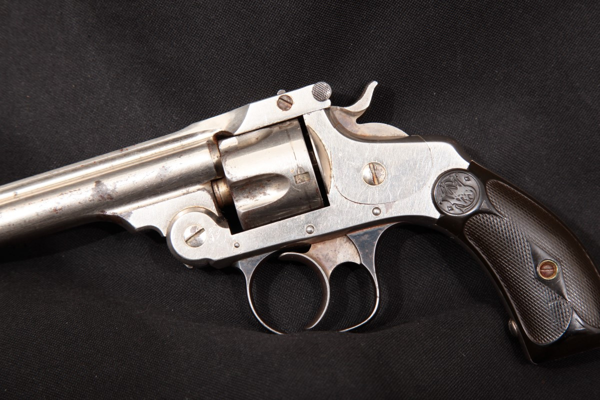 Smith & Wesson S&W Model .32 Da 4th Model Top Break Revolver, Nickel, 3 ...