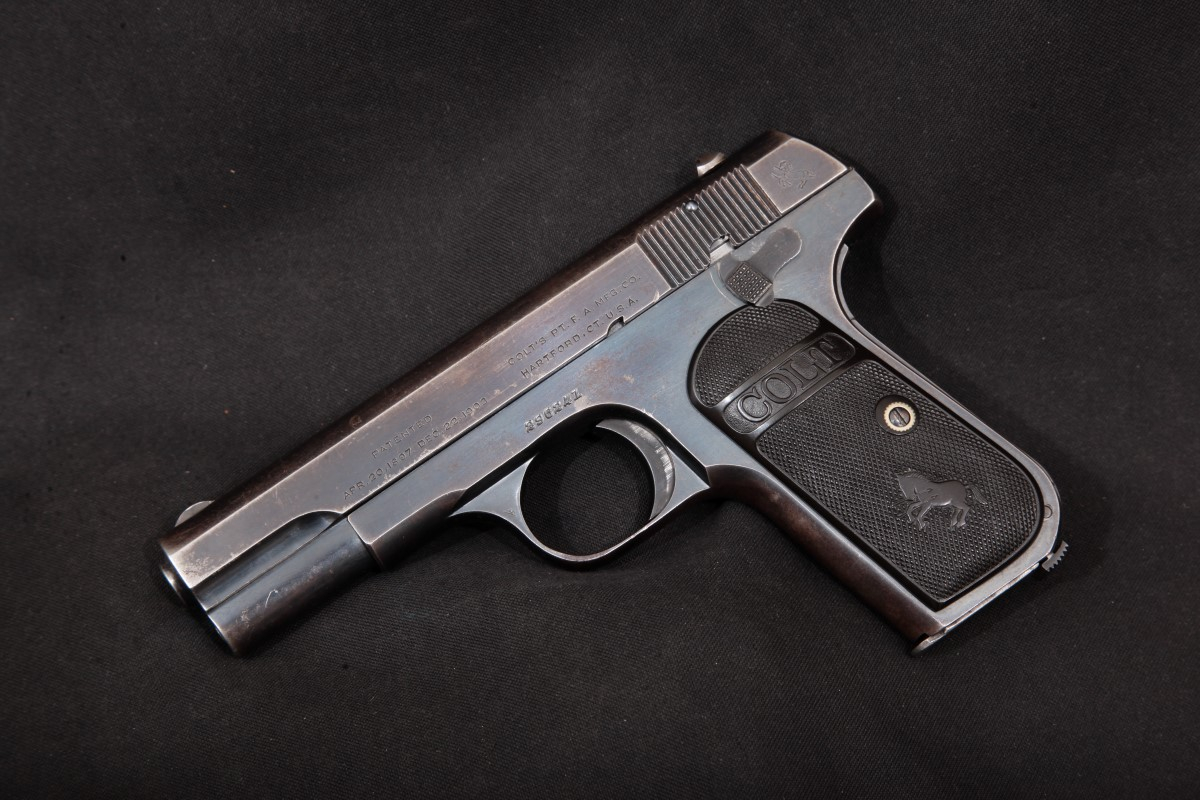 Colt - Model 1903 Type III Pocket Hammerless, Blue, 3 ¾”   SA Semi-Auto Pistol, MFD 1919, C&R - Picture 6