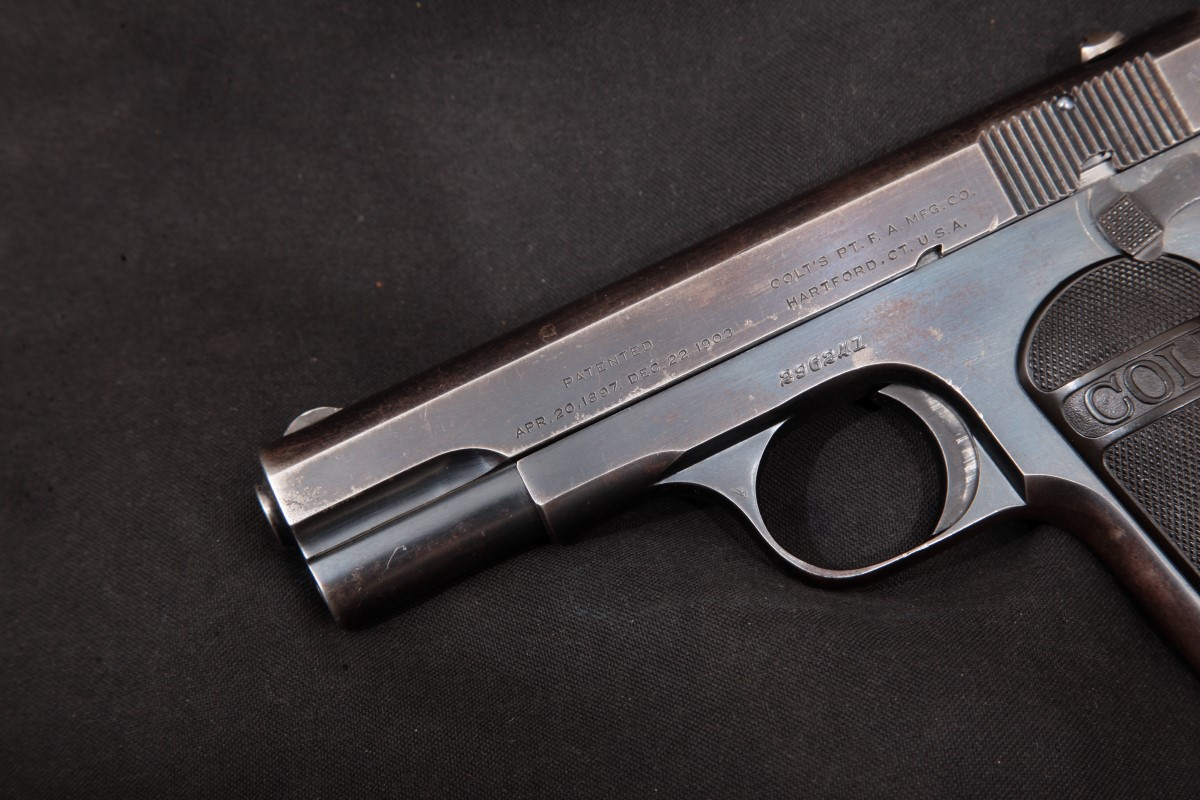 Colt - Model 1903 Type III Pocket Hammerless, Blue, 3 ¾”   SA Semi-Auto Pistol, MFD 1919, C&R - Picture 9